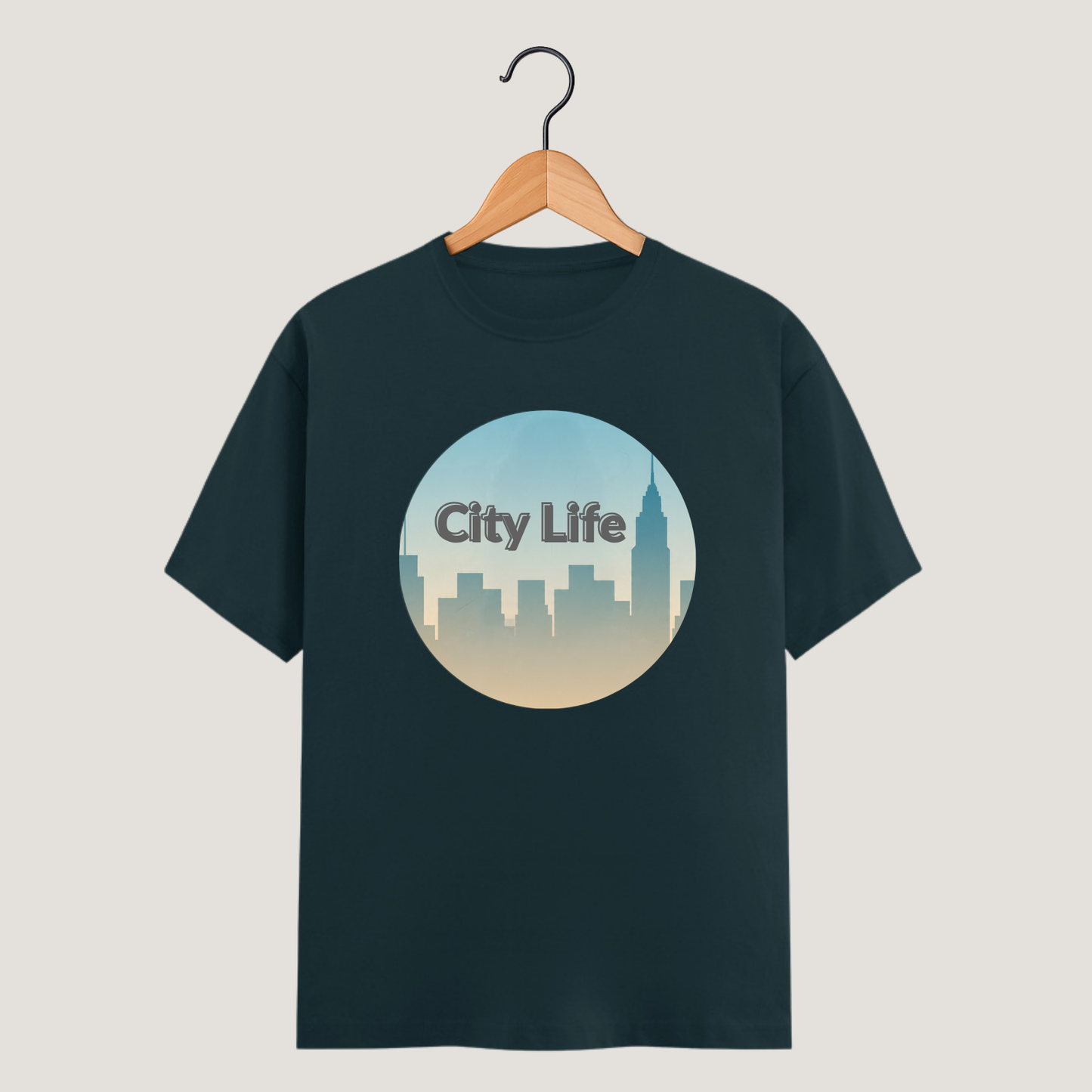 City Life Unisex Classic Crew T-Shirt | Urban Graphic Cotton Tee