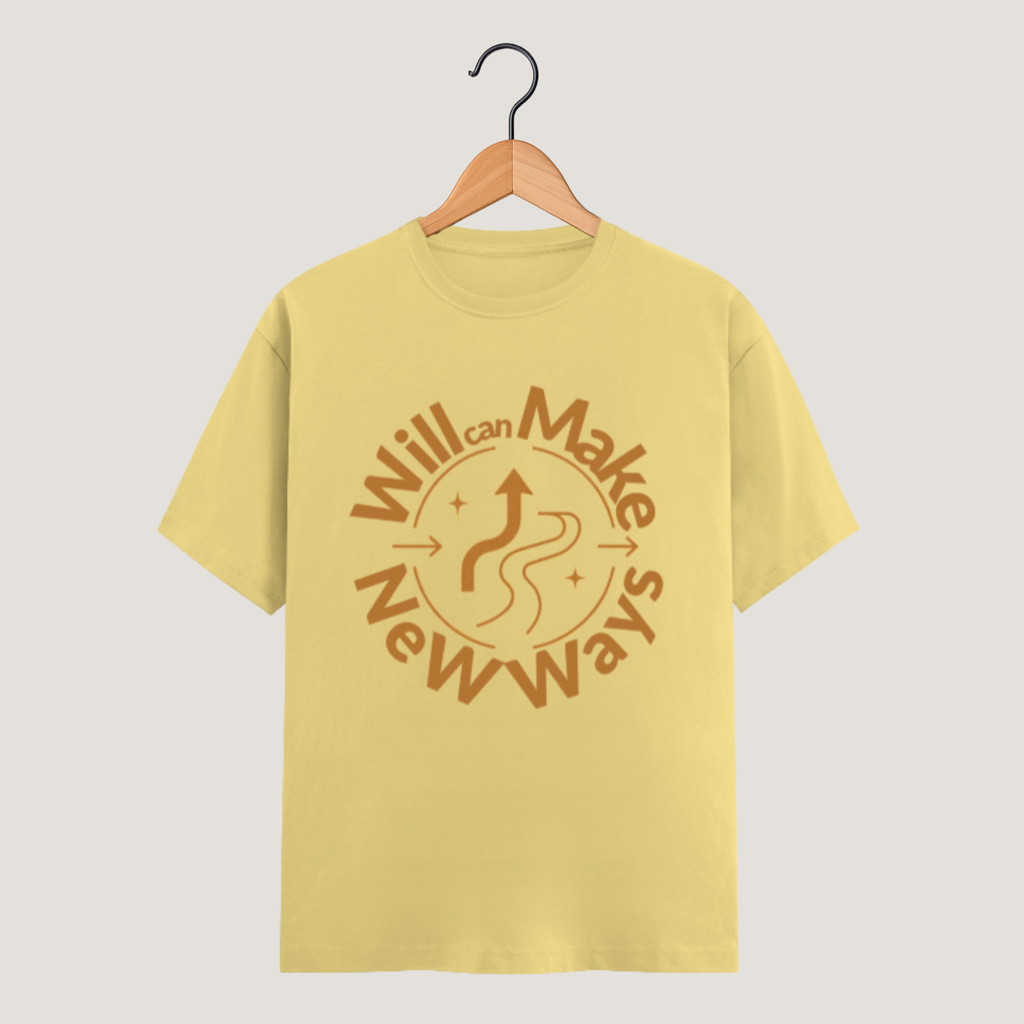 Unisex Classic Crew T-Shirt | 100% Cotton, Regular Fit Everyday Tee | Will can Make New Ways