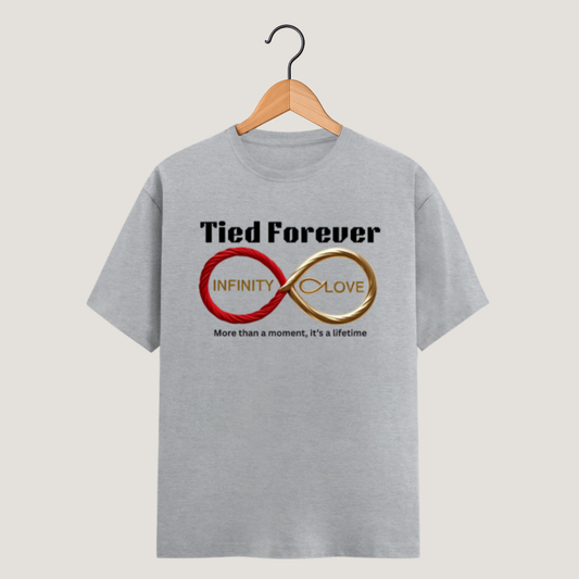 Infinity Love Unisex Classic Crew T-Shirt | Tied Forever Couple Graphic Tee