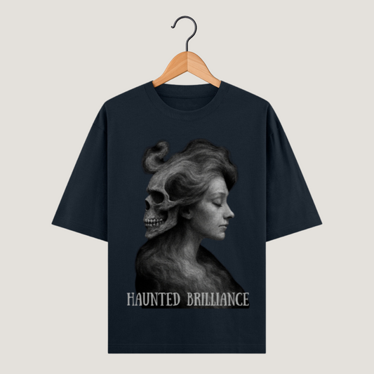 Oversized T-Shirt | Unisex Classic Fit | 240 GSM Heavyweight Cotton 100% | Haunted Brilliance