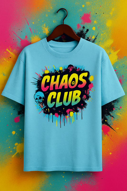 🔥 Chaos Club Oversized Tee – Where Comfort Meets Attitude 🔥
