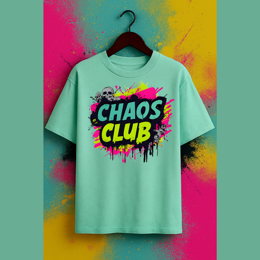 🔥 Chaos Club Oversized Tee – Where Comfort Meets Attitude 🔥