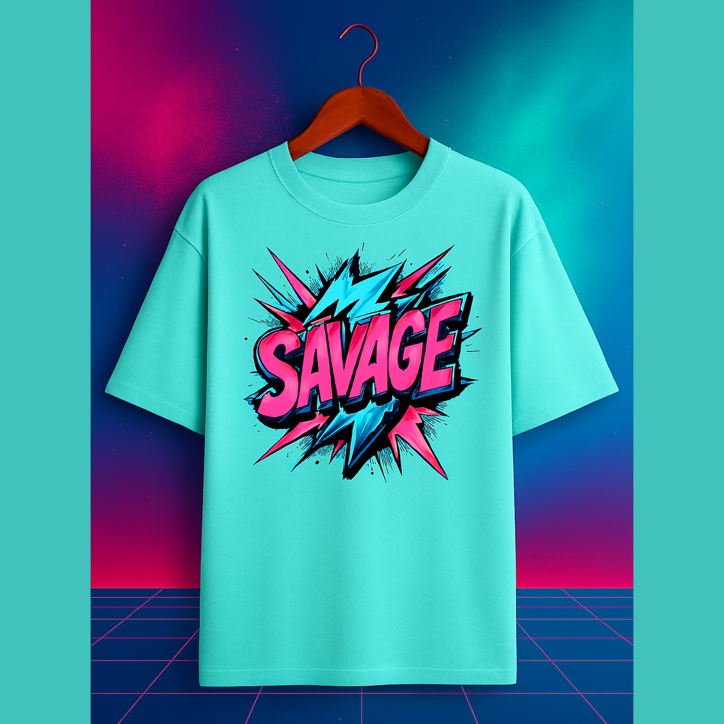 Oversized SAVAGE T-Shirt | Unisex Heavyweight Streetwear Graphic Tee
