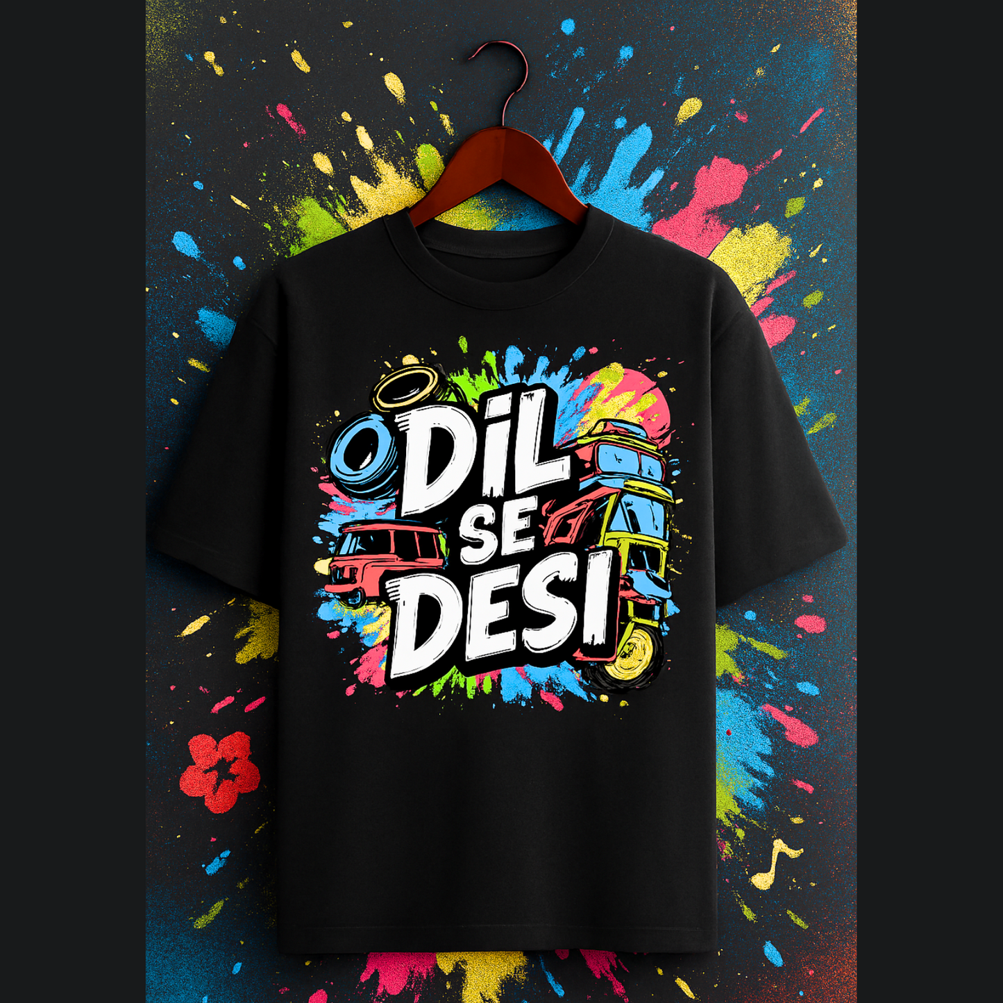 Unisex Oversized T-Shirt – Heavyweight Cotton | DIL SE DESI Streetwear Drop