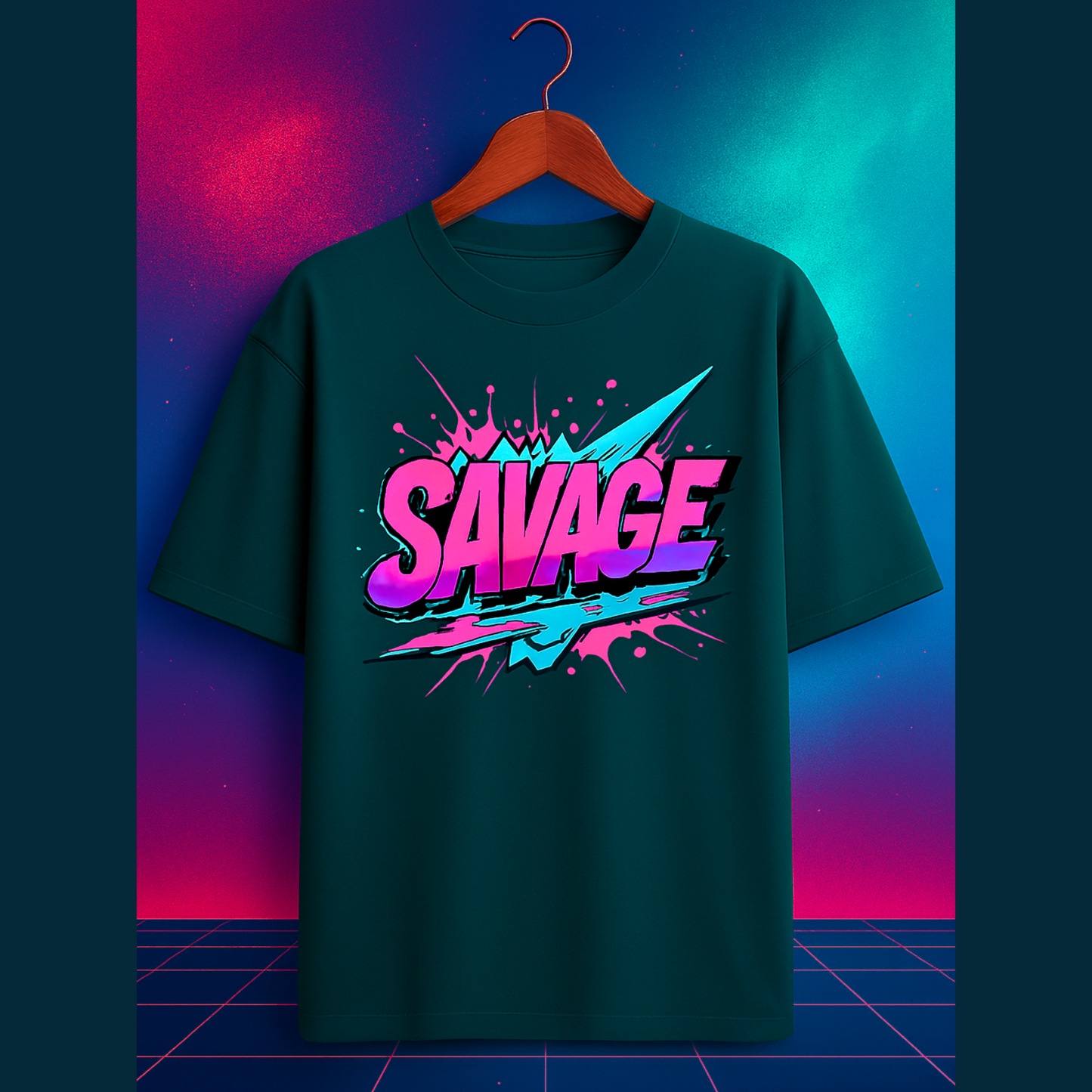Oversized SAVAGE T-Shirt | Unisex Heavyweight Streetwear Graphic Tee