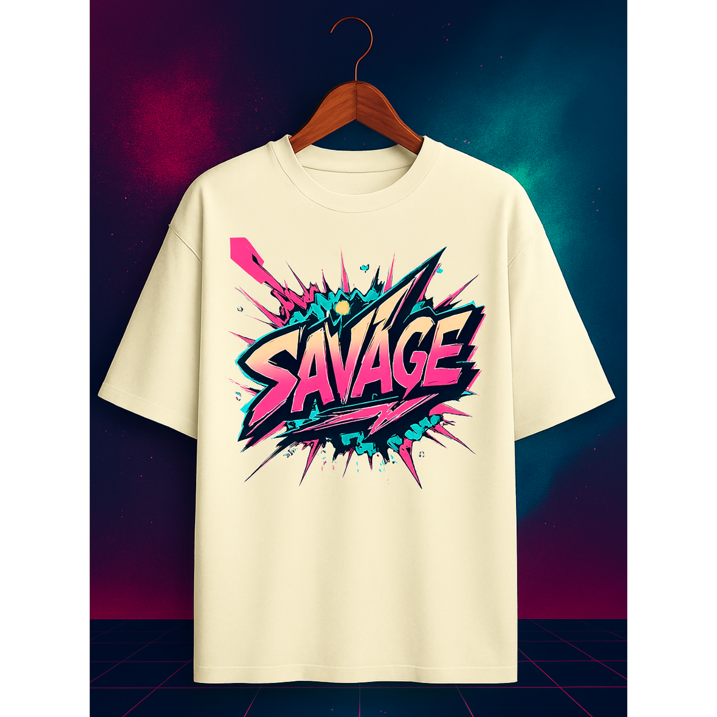 Oversized SAVAGE T-Shirt | Unisex Heavyweight Streetwear Graphic Tee