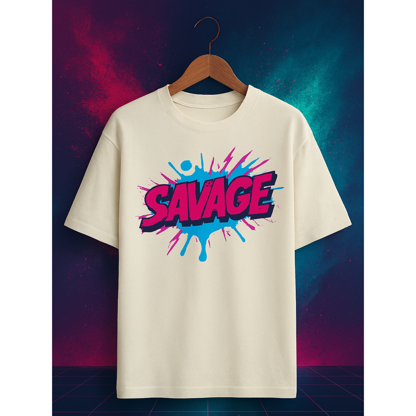 Oversized SAVAGE T-Shirt | Unisex Heavyweight Streetwear Graphic Tee