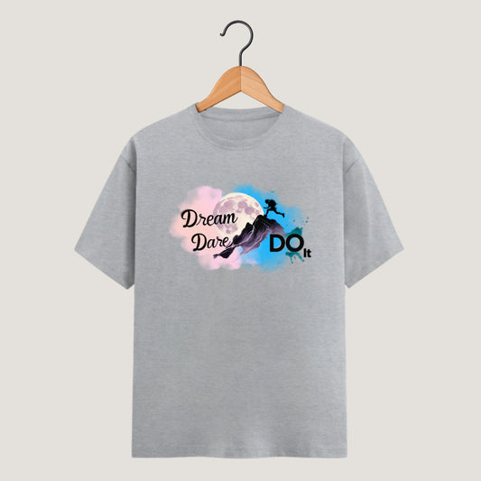 Dream Dare Do It Unisex Classic Crew T-Shirt | Motivational Graphic Cotton Tee